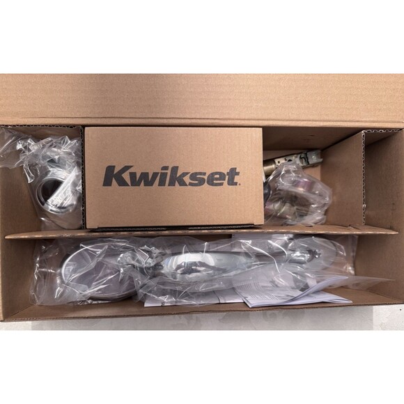 Kwikset Chelsea Single Cylinder Handleset Smartkey Polished Chrome Exterior ONLY - Picture 3 of 16